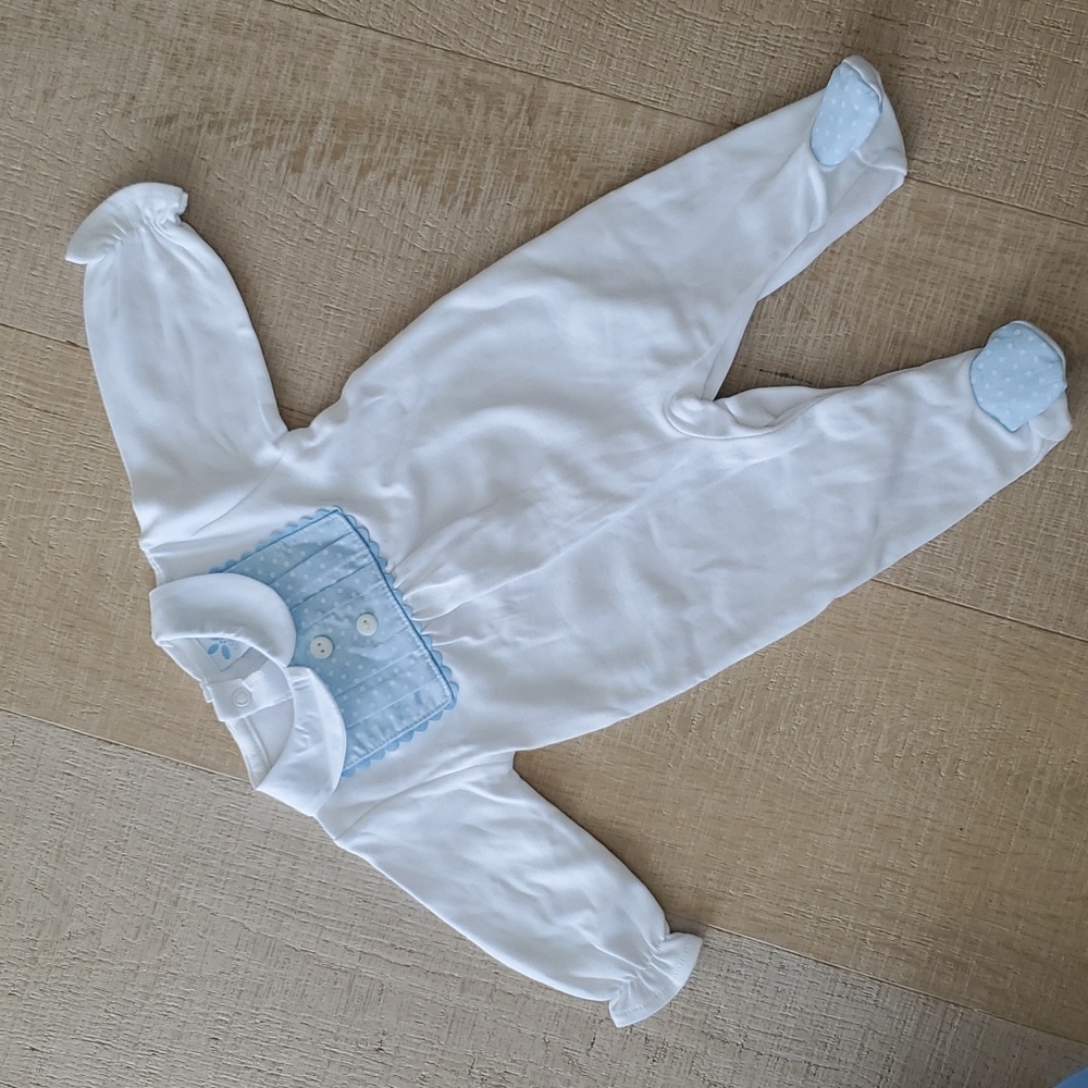 NWT Baby Boy Footed Sleeper, 1 month